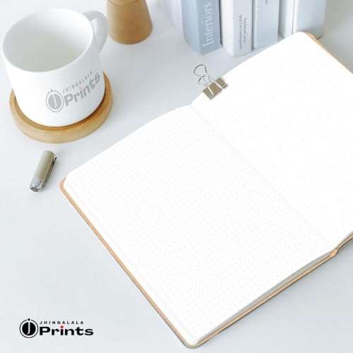 Image of Jhingalala Craft Paper Cover Hard Bound Undated Journal Diary I A5 Size,192 Pages, 80 GSM I Harbound Notebook Diary (Plain)