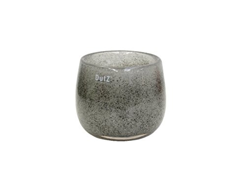 Dutz Glasvase/Übertopf Pot md1 H14 D16 New Grey/grau Glas Vase
