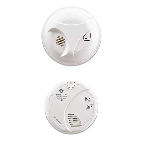 First Alert Battery Powered Smoke Alarm with Silence Button and Smoke Detector