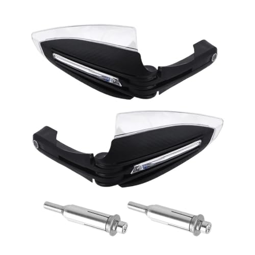Protège-mains de moto avec clignotants LED universels 22 mm coupe-vent paire