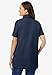 Woman Within Plus Size Perfect Short-Sleeve Polo Shirt - 2X, Navy