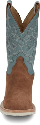 Justin Men’s Alamo 11" Roughout Western Boot - Premium Leather, Classic Cowboy Style, Durable Comfort for Ranch & Rodeo4