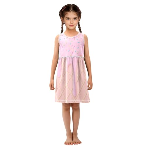 Summer Girls Dresses for Girl Toddler Casual Beach Cotton Sleeveless Dress4