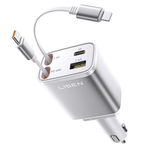 Amazon.co.jp: LISEN 車 充電器巻き取り しがーソケット usb【2026年