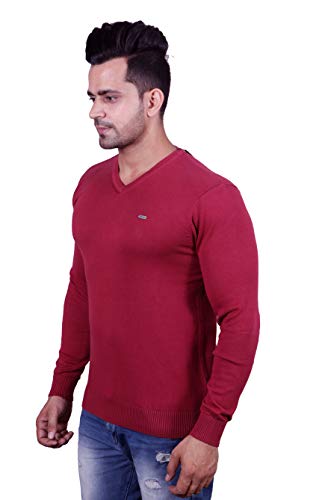 Image of GODFREY V Neck Full Sleeve Sweater for Man Winter Pullover