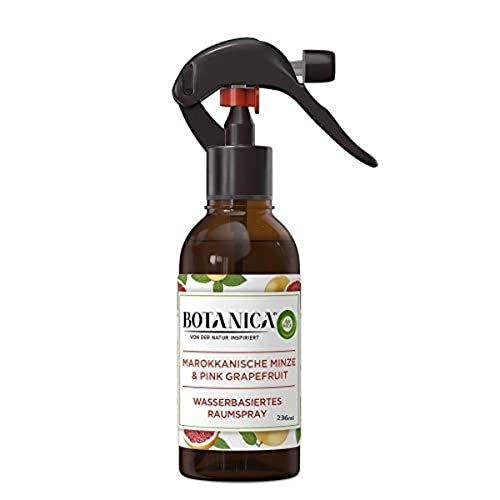 Botanica by Air Wick - Ambientador en spray, menta marroquí y pomelo rosa, 1 unidad (236 ml)