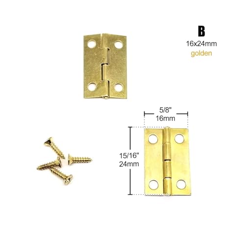 Charnière plate dorée pour customiser vos boîtes de rangement faites main - 3
