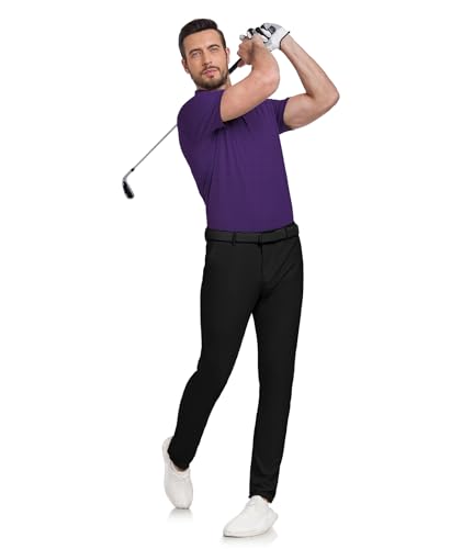 Mens Polo Shirts Short Sleeve Printed Quick‑Dry Golf Tops - image 3