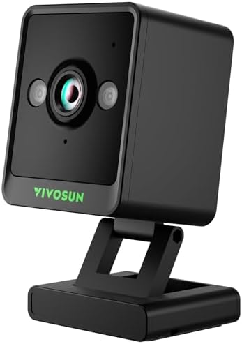 VIVOSUN GrowCam C4, 2K QHD WiFi Smart Camera for Grow Tent & VGrow Smart Grow Box, Timelapse, Night Vision, SD Card Storage, 2-Way Audio, App Control
