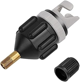 JHSJ Inflatable Boat SUP Pump Adaptor, Air Pump Converter Conventional Air Valve Adapter Accessories for Boat Kayak Inflatable Rowing Boat Dingy Boat Stand Up Paddle Board (Black)