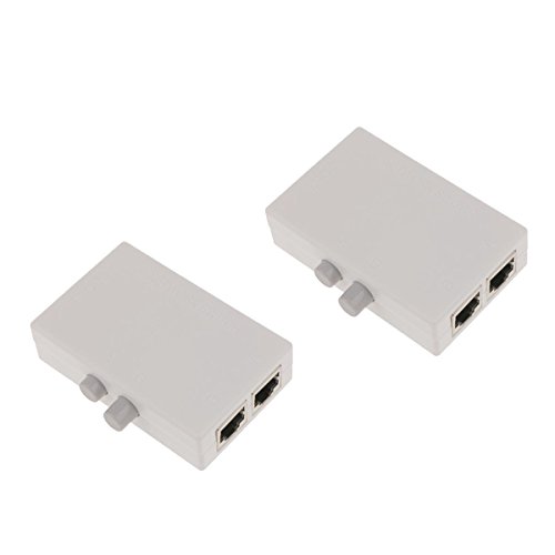 Segolike 2PCS AB Manual Ethernet LAN Switch Network Hub 100 Mbps 2-Port for Desktop-image-19