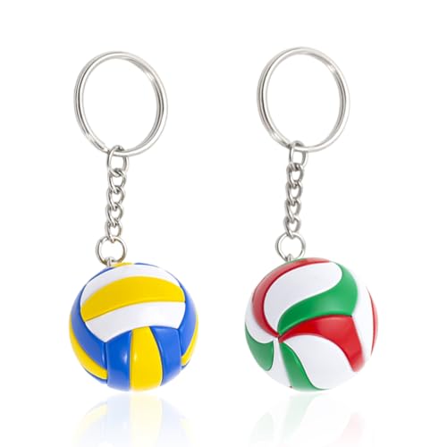 Pack De 2 Llaveros De Voleibol, Mini Coles De Voleibol, Llaveros Creativos, Recuerdos Deportivos, Llaveros Decorativos