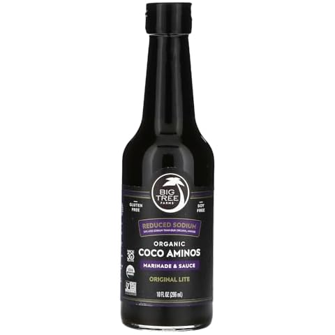 BIG TREE FARMS Organic Low Sodium Coco Aminos Marinade, 10 FZ Cover