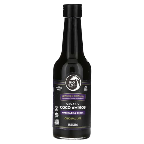 BIG TREE FARMS Organic Low Sodium Coco Aminos Marinade, 10 FZ