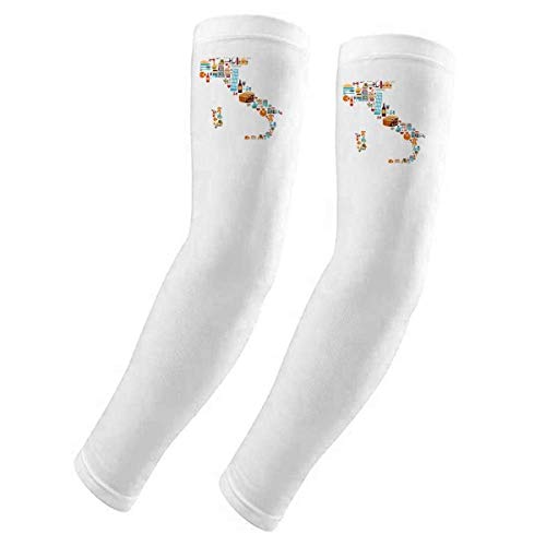Housse de gants motif drapeau italien contre les UV pour la peau