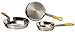 Dollhouse 3 Chrome Frying Pans Miniature Kitchen Cooking Accessory 1:12 Scale