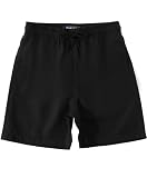 KAILUA SURF Boys Swim Trunks, High-Visibility Safety Colors and American Flag, Quick Dry Kids Shorts, Sizes 2T-16 (Black,1012)