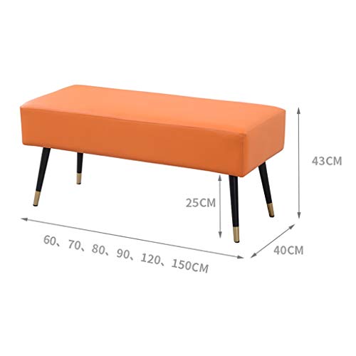Tabouret de canapé rose 60cm pour entrée et magasin de vêtements