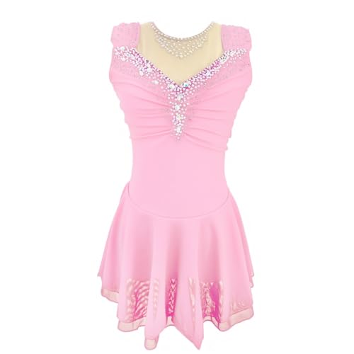 Robe de patinage artistique élastique et confortable pour éviter les gênes