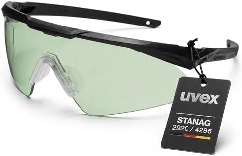 Uvex apache spec variomatic - Selbsttönende Schutzbrille für Sportschützen, beschlagfrei & kratzfest, geeignet für Training und Schießstand - STANAG 2920/4296
