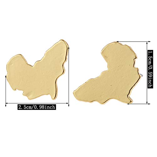 Chic Stainless Steel African Map Studs Earrings Hypoallergenic Gold Silver Traditional Ethnic Post Stud for Women Girls Statement Jewelry Gifts2
