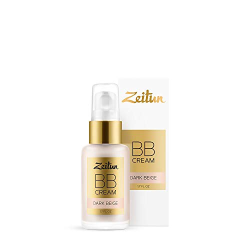 Zeitun Natural BB Cream Dark Beige - Tinted Moisturizer - Hydrating Skin Perfector - Hypoallergenic and Fragrance Free BB Cream 1 fl. oz.