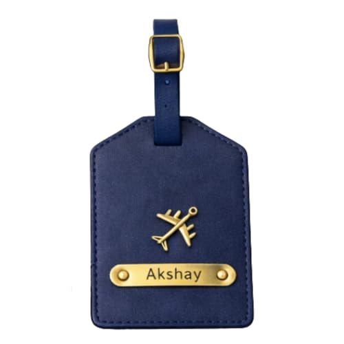 Image of Vegan Leather Family Travel Gift Set, Large Travel Organizer, Medium Pouch, 2 Passport Covers, 2 Luggage Tags in Gift Box (Blue)