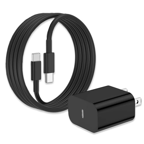 20W 15W USB C Fast Charger Fit for Samsung Galaxy-Tab S6 Lite (2024) SM-P620 WiFi, SM-P625 Wi-Fi/LTE Tablet Type C Power Adapter Charging Cable Cord