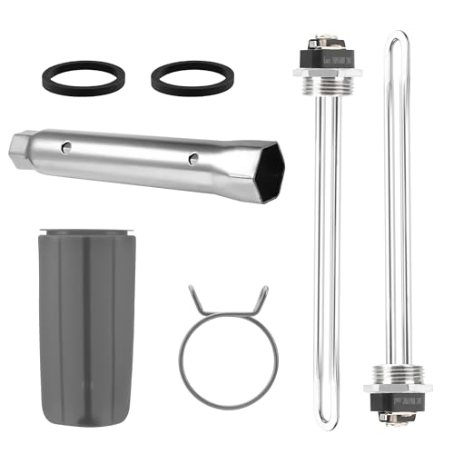 Water Heater Elements, 4500W/240V Hot Water Heater Elements Pack Including Element Wrench and Element Quick Change Tool- Water Guide Board, Fits Most Models of Dual Element Eletrical Water Heaters