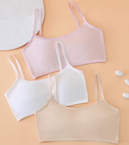 FYLuoke Big Girls' Training Bras Stretch Vest Crop Cami Sports Seamless Bralettes Bra for Teens2