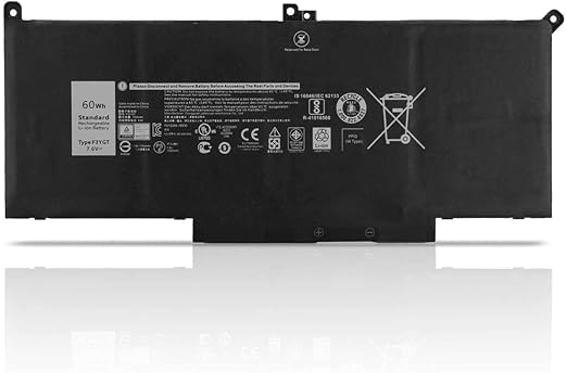 F3YGT Laptop Battery Compatible for Dell Latitude 7480 7280 7490 7390 7380 7290 P73G P28S Type: F3YGT 2X39G DM3WC KG7VF V4940 MYJ96 P73G002 - High Performance Laptop Battery-picture-32
