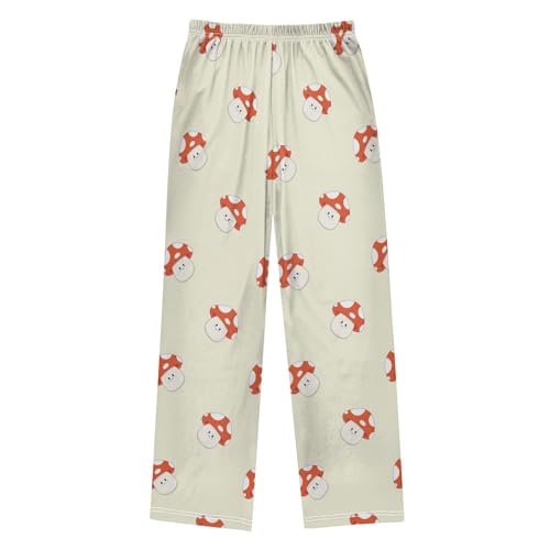 Happy Mushroom Boys Pants Boys Athletic Pants Long Pant for Boy with Pockets Wide-Leg Size 6-14Y2