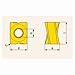 Pramet 7051436 Negative Milling Insert, LNGX Insert, 120508 Insert, Carbide, Manufacturer