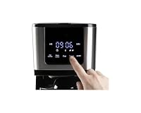 DOMO DO733K Kaffeemaschine mit Eiskaffeefunktion - Inkl. Reisebecher - Mit Gefäßerkennung - Warmhaltefunktion - Bedienfeld mit Touch-Tasten und LED-Display - 1,25 L - 900 W - Schwarz – Ansicht 3