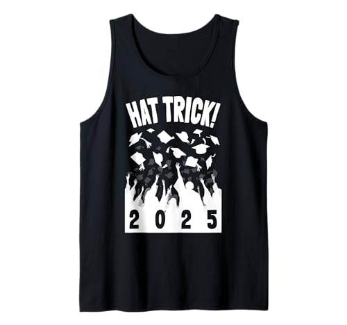 Clase de graduación 2025 divertido sombrero truco graduado senior Camiseta sin Mangas