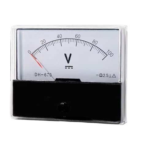 Voltmètre analogique CC haute précision 2.5 pour tableau électrique