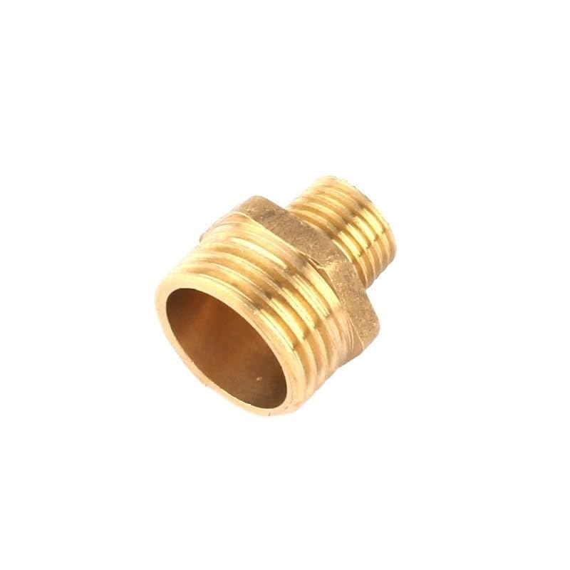 26pcs connettore in ottone da 1/4 di pollice a 1/2 pollice filettatura maschio in ottone giunti dritti for l'irrigazione del giardino domestico