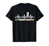 Photo Gallery miglior yorkshire terrier dad heartbeat retro vintage dog amante maglietta Photo Gallery miglior yorkshire terrier dad heartbeat retro vintage dog amante maglietta