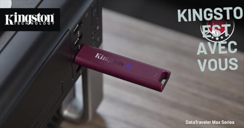 Kingston DataTraveler Max - 1To - USB 3.2 Gen 2 Clés USB Type-A - Jusqu’à 1 000 Mo/s en lecture, 900 Mo/s en écriture