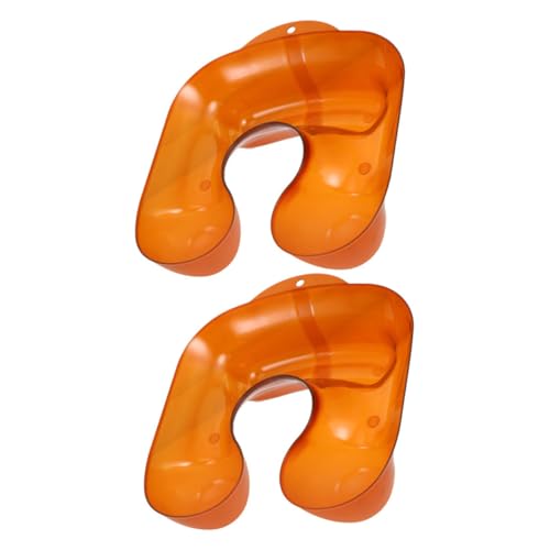 IWOWHERO 2pcs Hairdressing Tray Hair Neck Tray Hair Coloring Perm Tray Hair Perming Neck Tray Hair Stylist Tray Hair Styling Neck Tray Hair Perm Neck Tray Plastic Brown