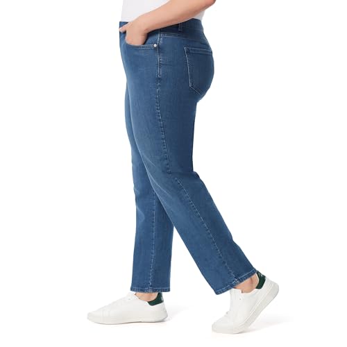 Image of Gloria Vanderbilt Womens Amanda Classic High Rise Tapered Jean Plus Size