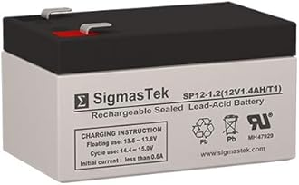 Power Sonic PS-1212 Replacement Battery - 12 Volt 1.2 AH F1 Terminal by SigmasTek