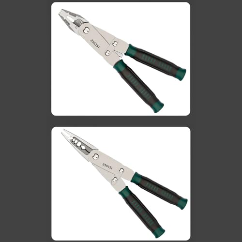 Pince électrique multifonctionnelle double tête pliable en acier carbone - 8
