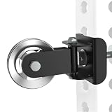 Lights Mountain Drehbarer Riemenscheibenaufsatz aus Aluminiumlegierung für 3 × 3 Power Racks, robuste Kabelrolle mit 180° Drehgelenk, glattes CNC-gefrästes Rad, angeschraubte Kabelstation, Upgrade für