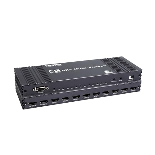 Amazon | 9x2 HDMIマルチビューワースイッチャー、シームレス対応