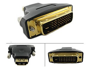 M1-D(P&D) Male to HDMI Female Adapter (Gold Plated) (MH)