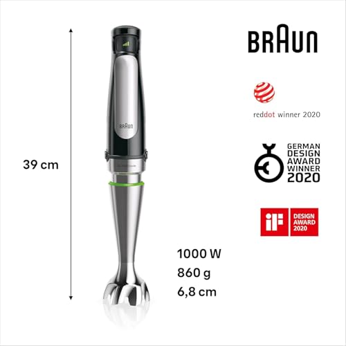 Mixeur electrique Braun hogar MQ7035XBI - vue 2