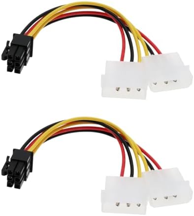 Nvidia P4 Molex IDE 4 Pin Male To 6 Pin Male Power Cable For PCI-E GPU ...