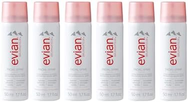 evian Natural Mineral Water Facial Spray, 1.7 oz. Travel Size (6 pack)