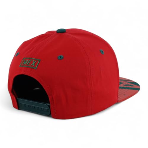 Image of Hecho En Mexico Eagle 3D Embroidered Flat Bill Snapback Cap